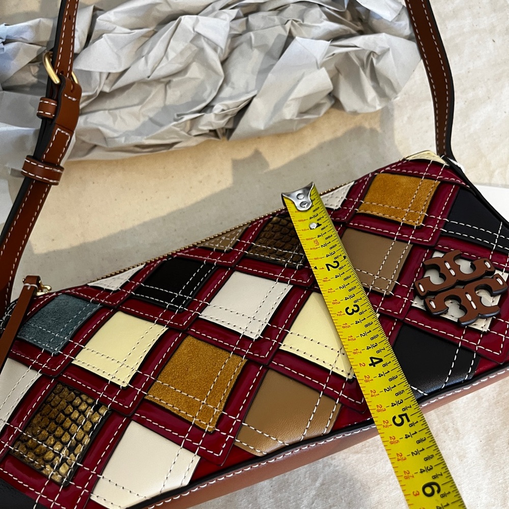 Tory Burch Mcgraw Patchwork Wedge Shoulder Bag